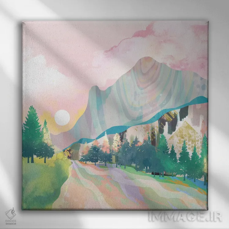 تابلو دکوراتیو قانون رازآلود اثر میا چارو - نمای روبهرو روی دیوار