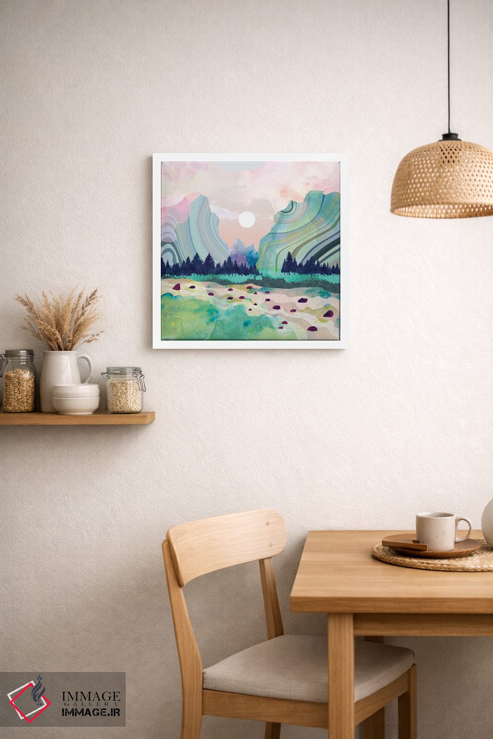 تابلو دکوراتیو آرامش آب اثر میا چارو - D1W