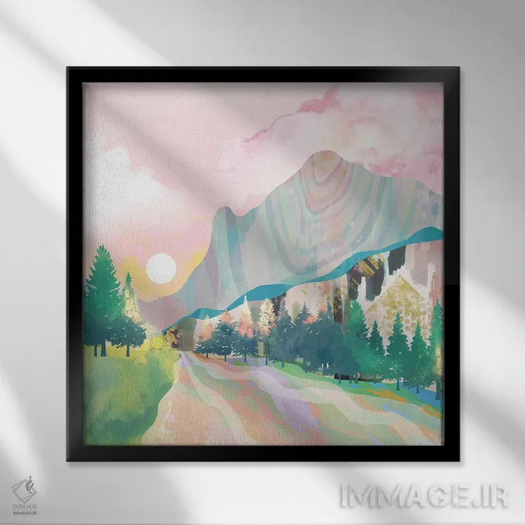 تابلو دکوراتیو قانون رازآلود اثر میا چارو - نمای قابدار مشکی