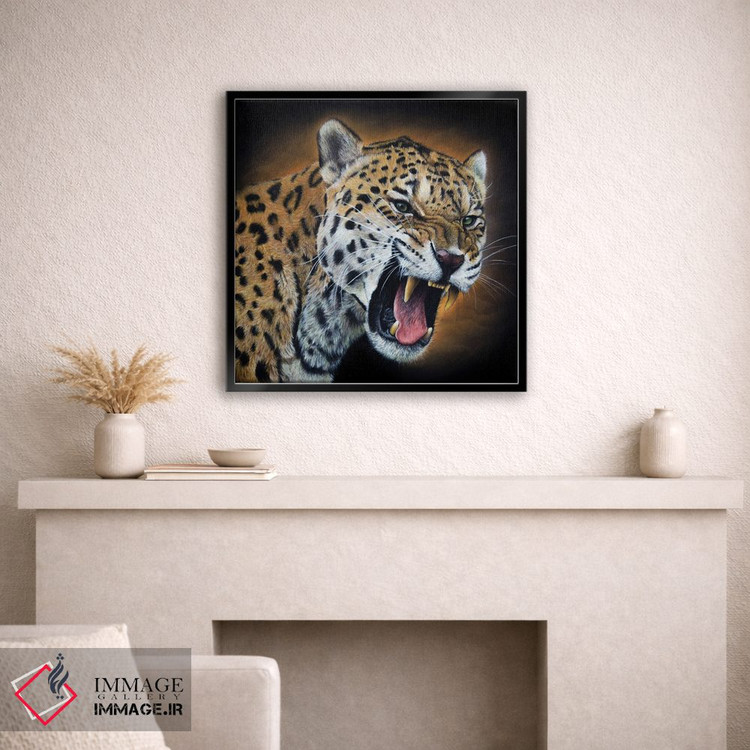 تابلو دکوراتیو پلنگ آمریکایی اثر میخائیل ودرنیکوف - D1B