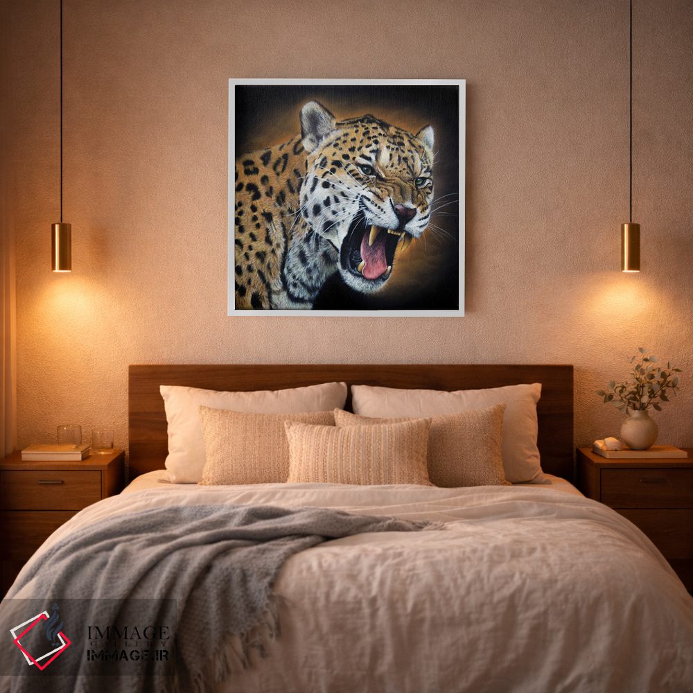 تابلو دکوراتیو پلنگ آمریکایی اثر میخائیل ودرنیکوف - D2W