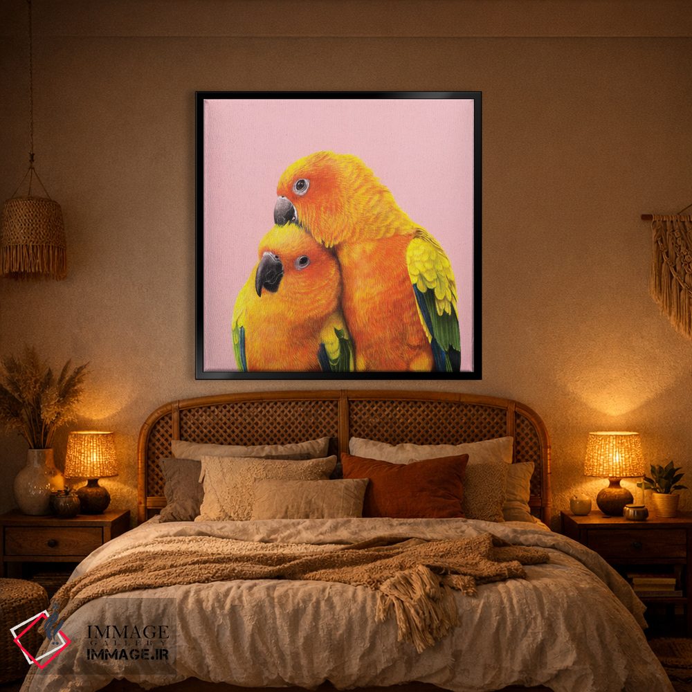 تابلو دکوراتیو طوطی خورشیدی اثر میخائیل ودرنیکوف - D1B