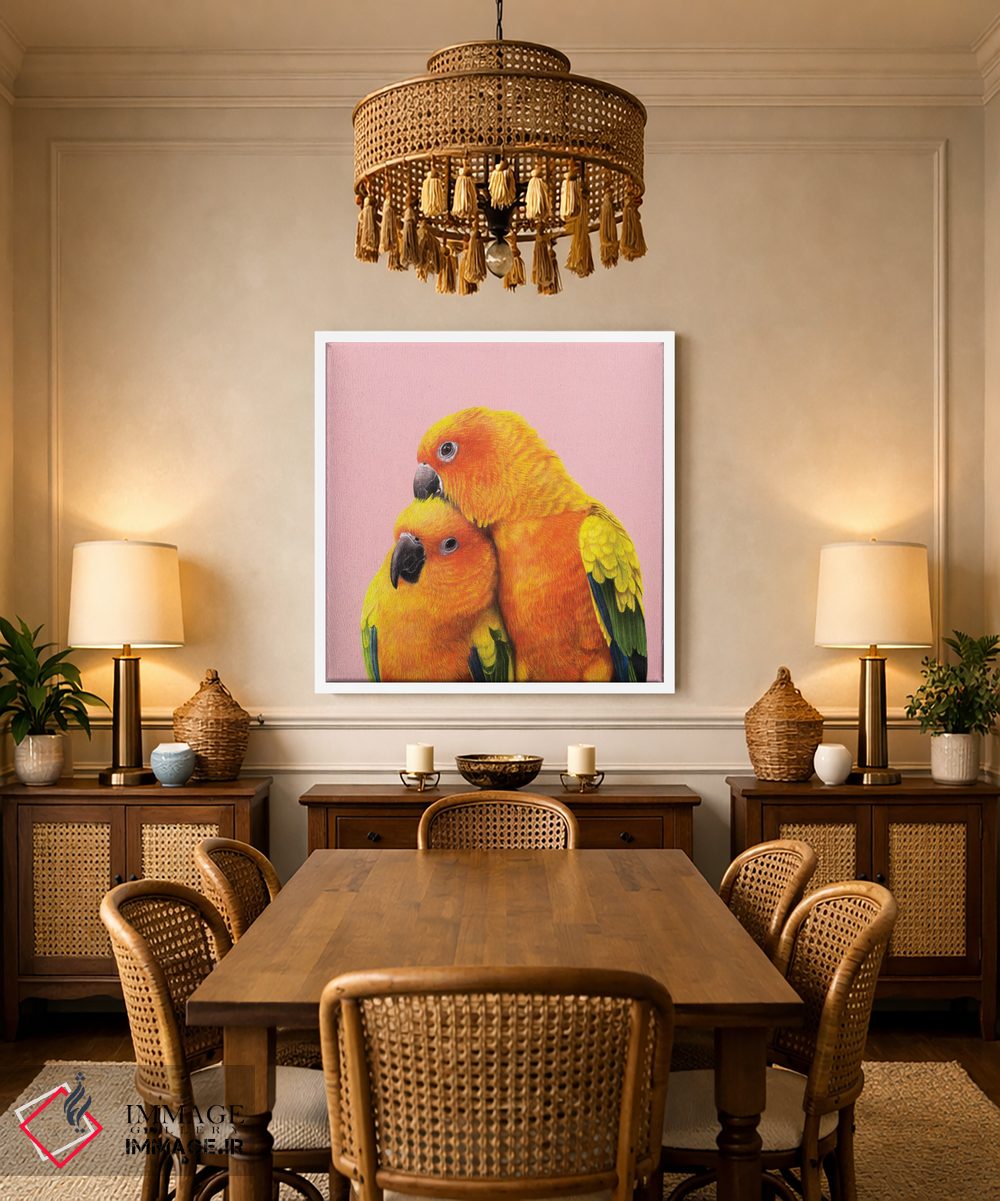 تابلو دکوراتیو طوطی خورشیدی اثر میخائیل ودرنیکوف - D2W