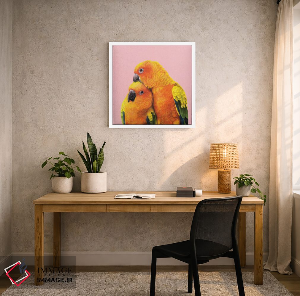 تابلو دکوراتیو طوطی خورشیدی اثر میخائیل ودرنیکوف - D4W