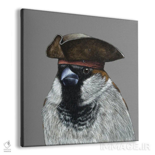 تابلو دکوراتیو گنجشک درختی ۹ اثر میخائیل ودرنیکوف - نمای پرسپکتیو محصول