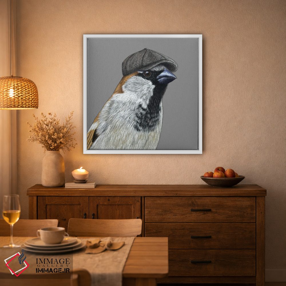 تابلو دکوراتیو گنجشک درختی ۷ اثر میخائیل ودرنیکوف - D3W