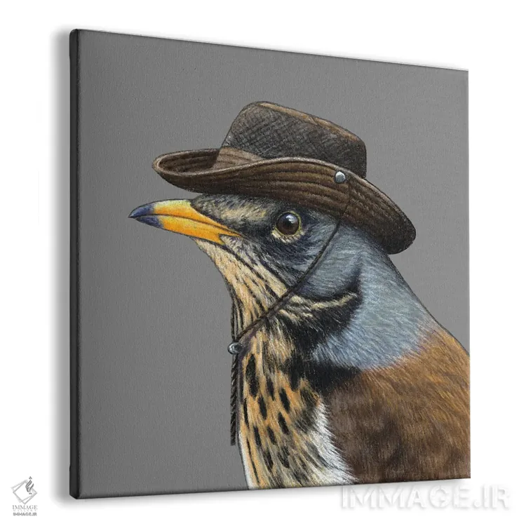 تابلو دکوراتیو چکاوک دشتی ۲ اثر میخائیل ودرنیکوف - نمای پرسپکتیو محصول