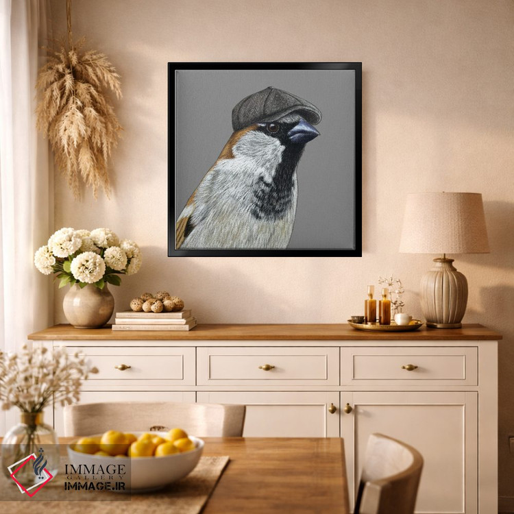 تابلو دکوراتیو گنجشک درختی ۷ اثر میخائیل ودرنیکوف - D1B