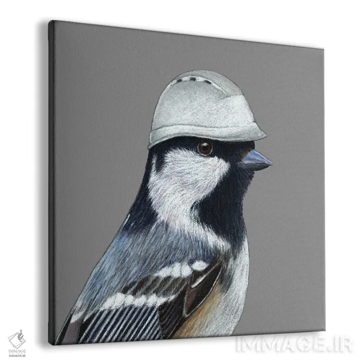 تابلو دکوراتیو سینه سر ذغالی ۲ اثر میخائیل ودرنیکوف - نمای پرسپکتیو محصول