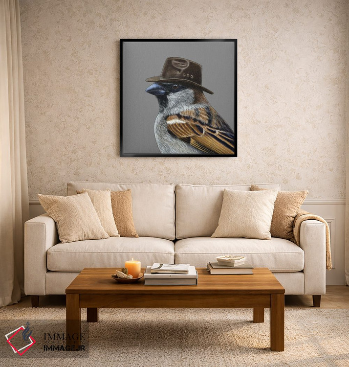 تابلو دکوراتیو گنجشک درختی ۸ اثر میخائیل ودرنیکوف - D2B