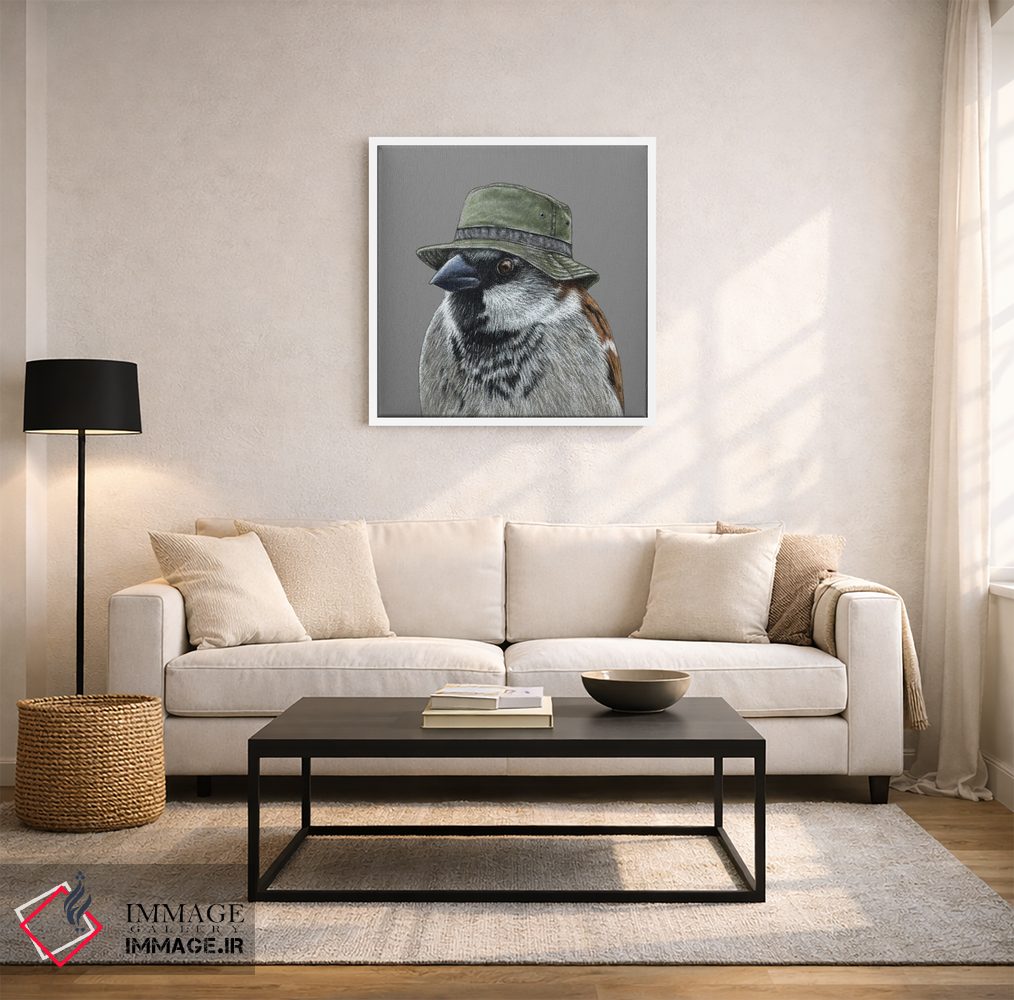 تابلو دکوراتیو گنجشک درختی ۵ اثر میخائیل ودرنیکوف - D1W