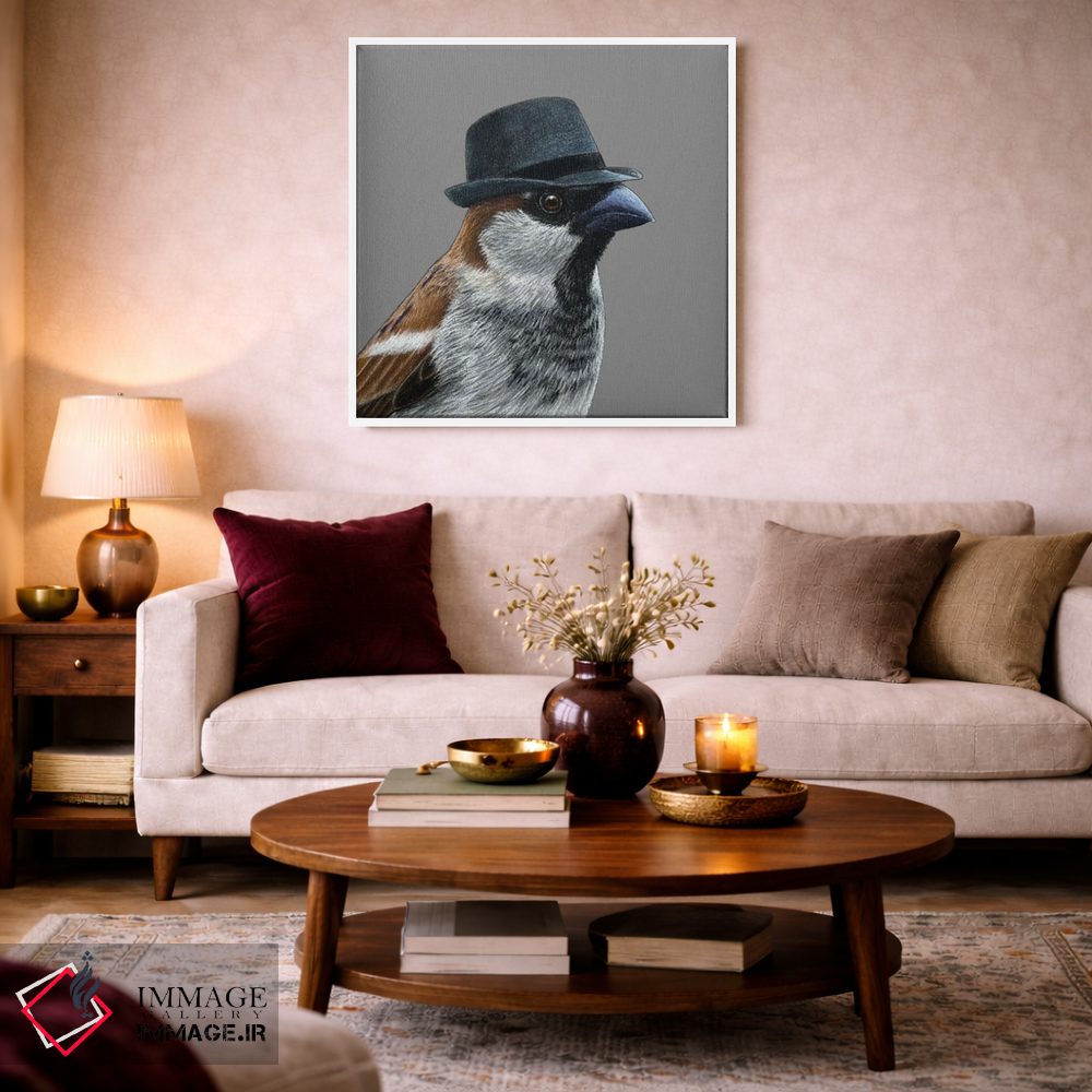 تابلو دکوراتیو گنجشک درختی ۶ اثر میخائیل ودرنیکوف - D2W