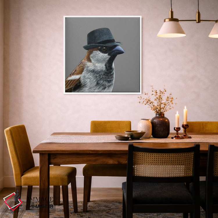 تابلو دکوراتیو گنجشک درختی ۶ اثر میخائیل ودرنیکوف - D3W