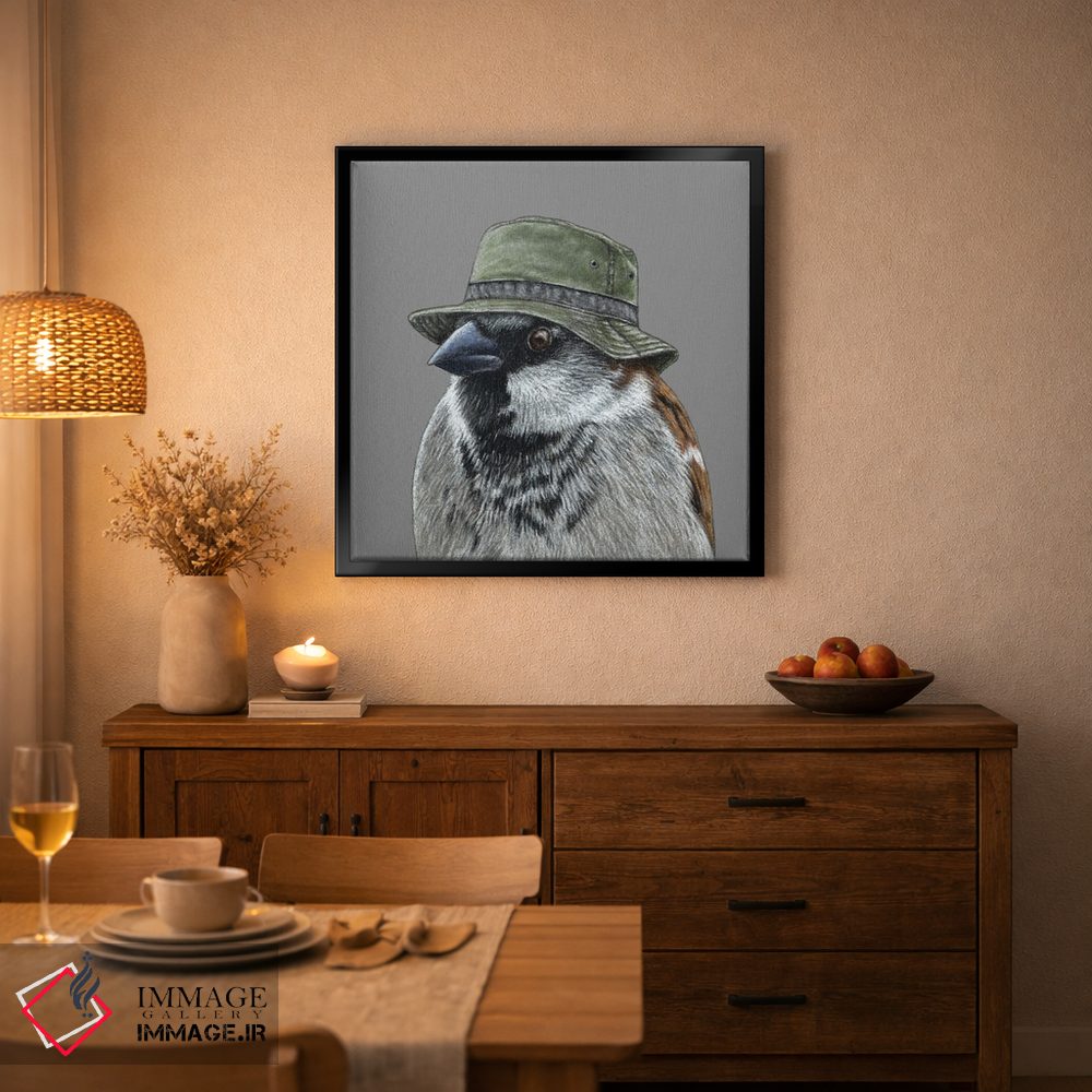 تابلو دکوراتیو گنجشک درختی ۵ اثر میخائیل ودرنیکوف - D4B