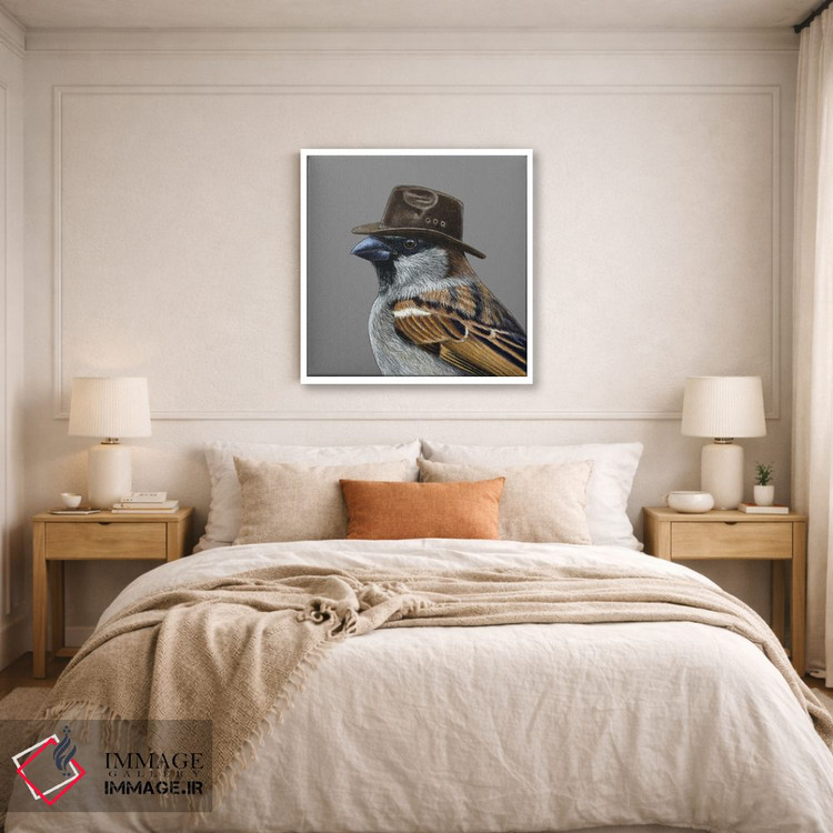 تابلو دکوراتیو گنجشک درختی ۸ اثر میخائیل ودرنیکوف - D5W