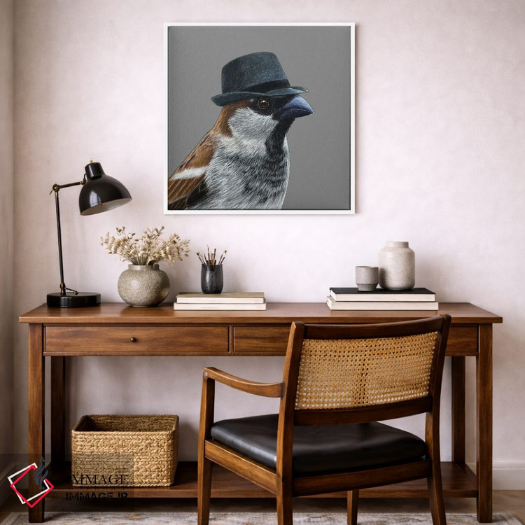 تابلو دکوراتیو گنجشک درختی ۶ اثر میخائیل ودرنیکوف - D4W