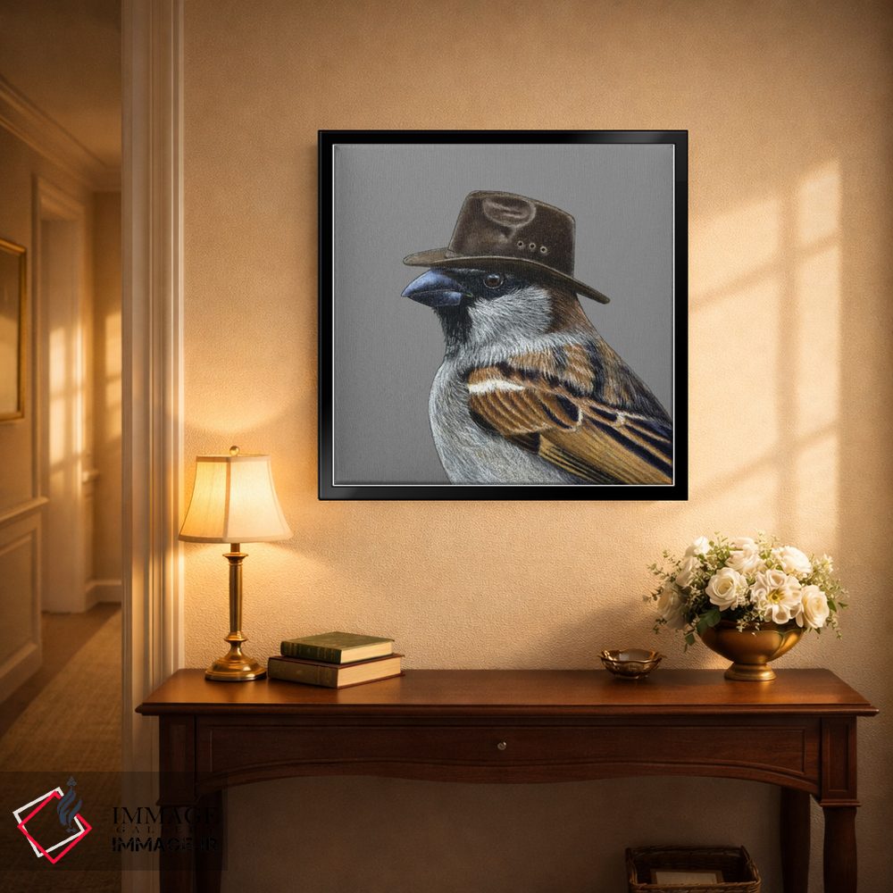 تابلو دکوراتیو گنجشک درختی ۸ اثر میخائیل ودرنیکوف - D4B