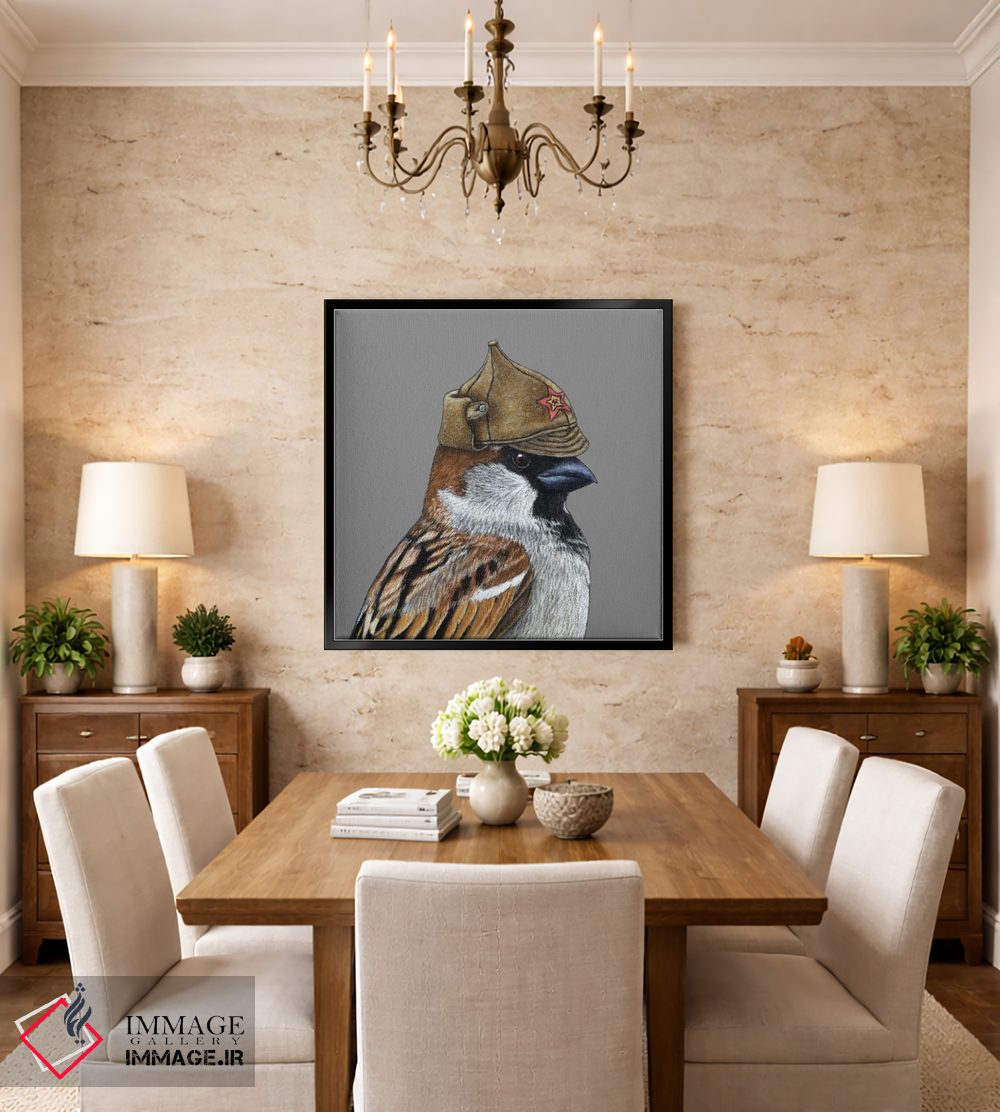 تابلو دکوراتیو گنجشک درختی ۱۱ اثر میخائیل ودرنیکوف - D4B