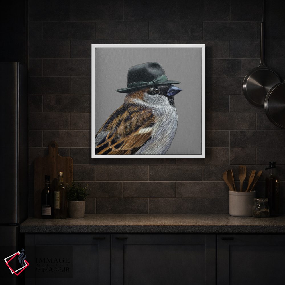 تابلو دکوراتیو گنجشک درختی ۴ اثر میخائیل ودرنیکوف - D2W