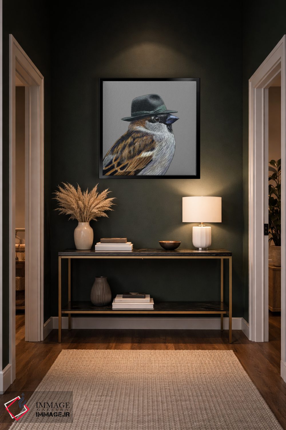 تابلو دکوراتیو گنجشک درختی ۴ اثر میخائیل ودرنیکوف - D5B