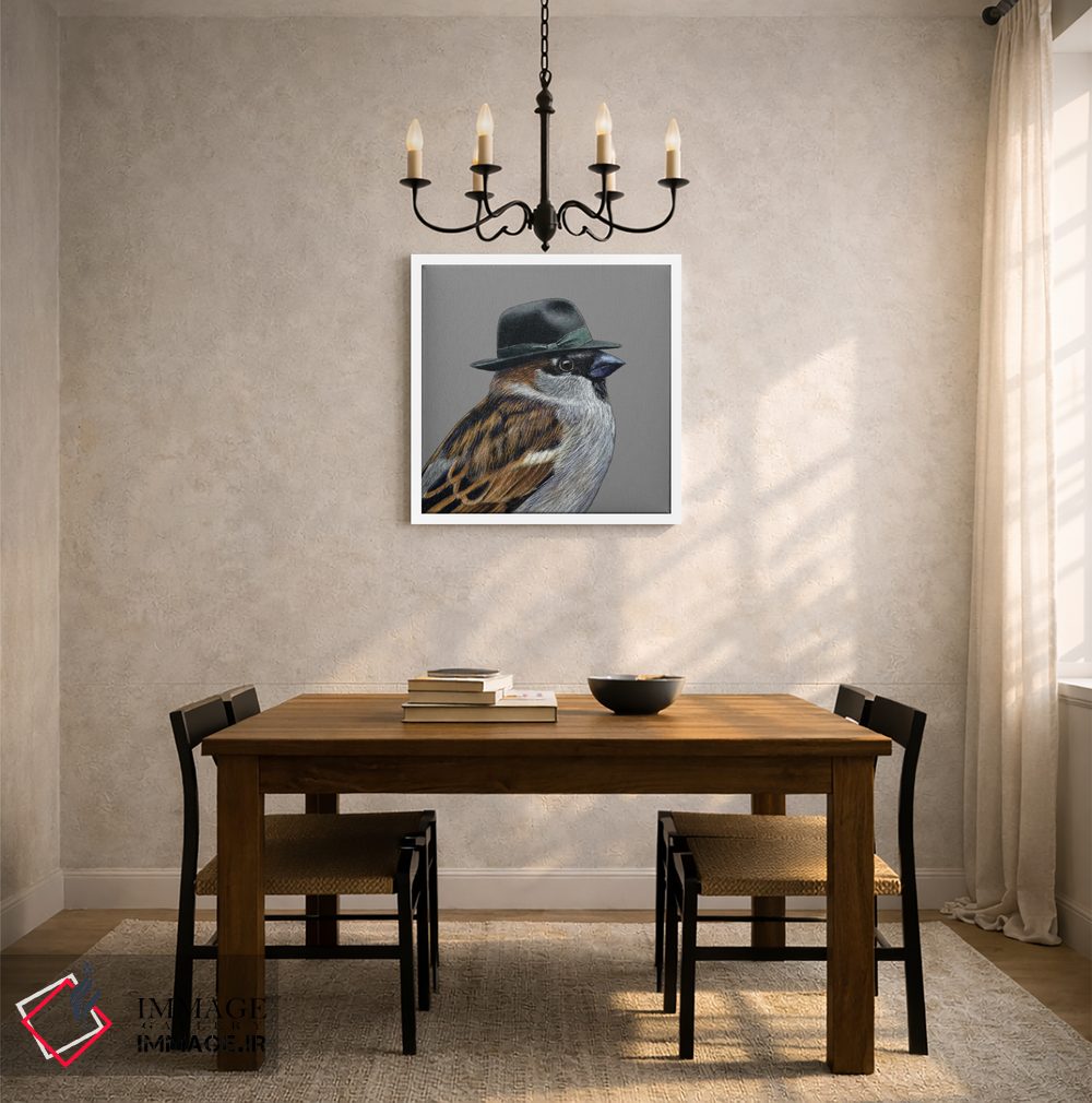 تابلو دکوراتیو گنجشک درختی ۴ اثر میخائیل ودرنیکوف - D4W