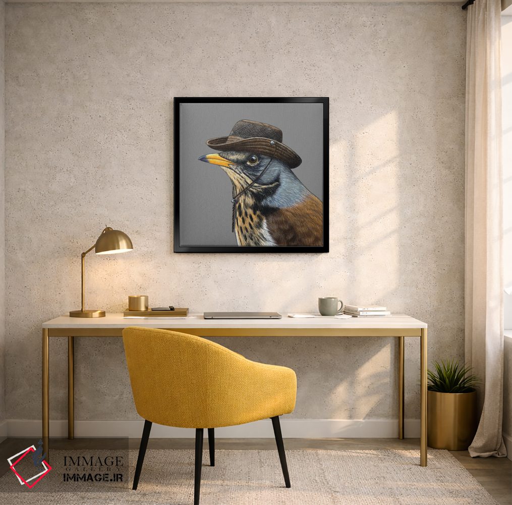 تابلو دکوراتیو چکاوک دشتی ۲ اثر میخائیل ودرنیکوف - D6B