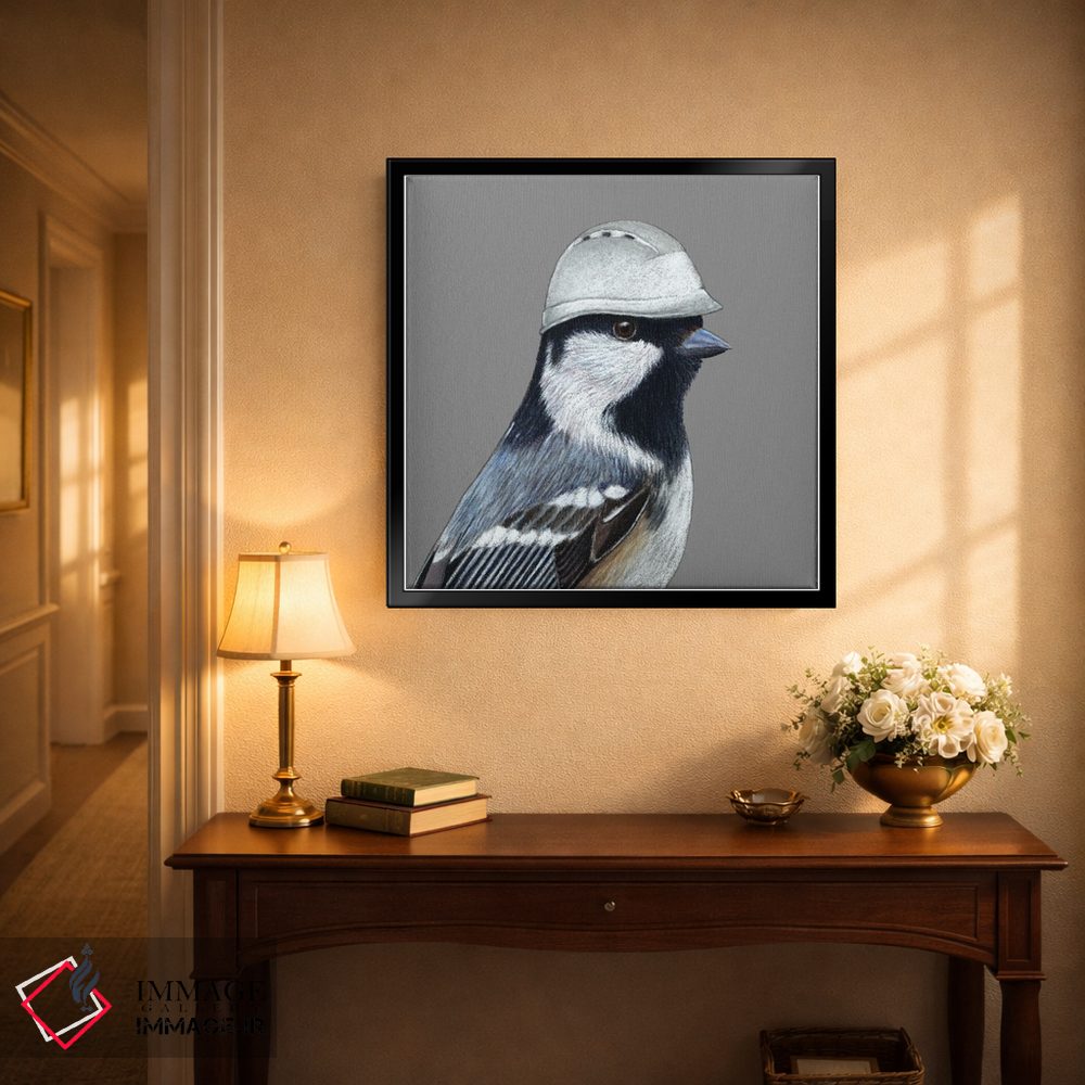 تابلو دکوراتیو سینه سر ذغالی ۲ اثر میخائیل ودرنیکوف - D3B