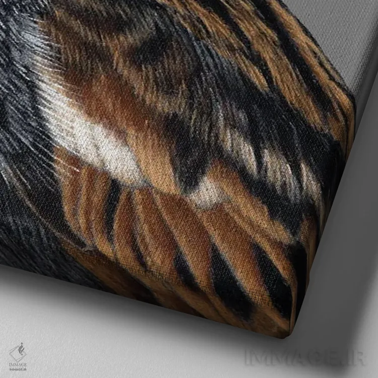 تابلو دکوراتیو گنجشک اسپانیایی اثر میخائیل ودرنیکوف - نمای نزدیک بافت بوم