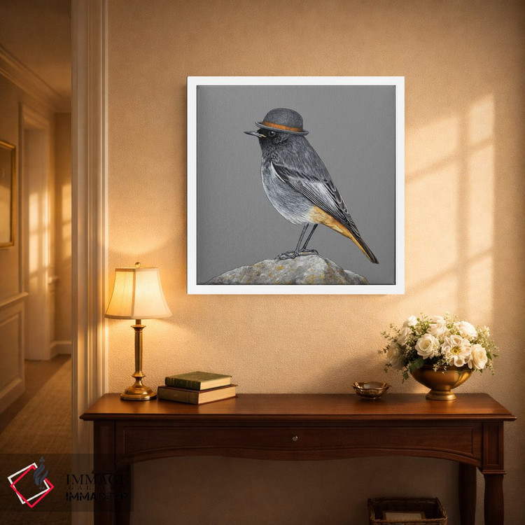 تابلو دکوراتیو دم جنبانک سیاه اثر میخائیل ودرنیکوف - D2W