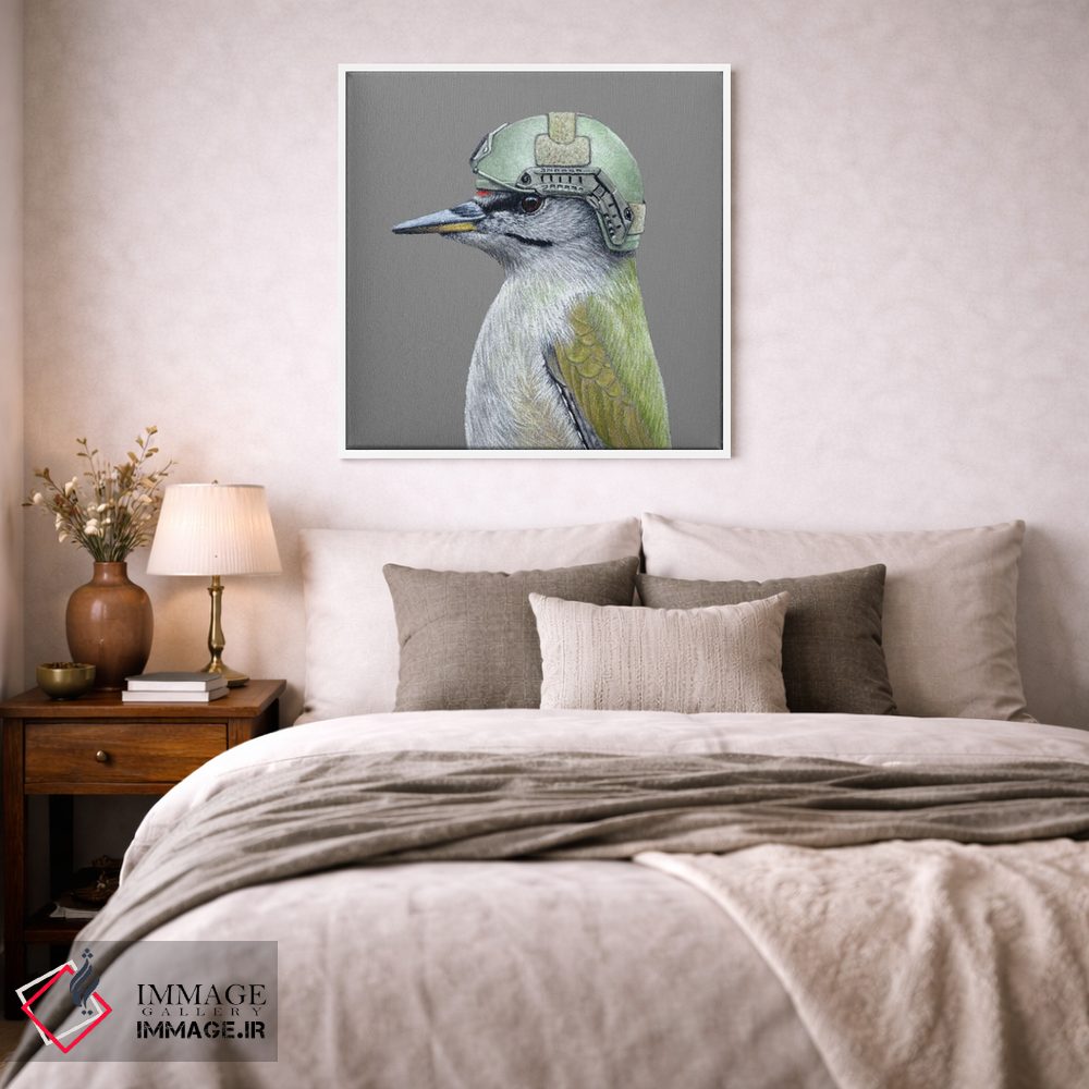 تابلو دکوراتیو دارکوب سرخاکستری اثر میخائیل ودرنیکوف - D1W