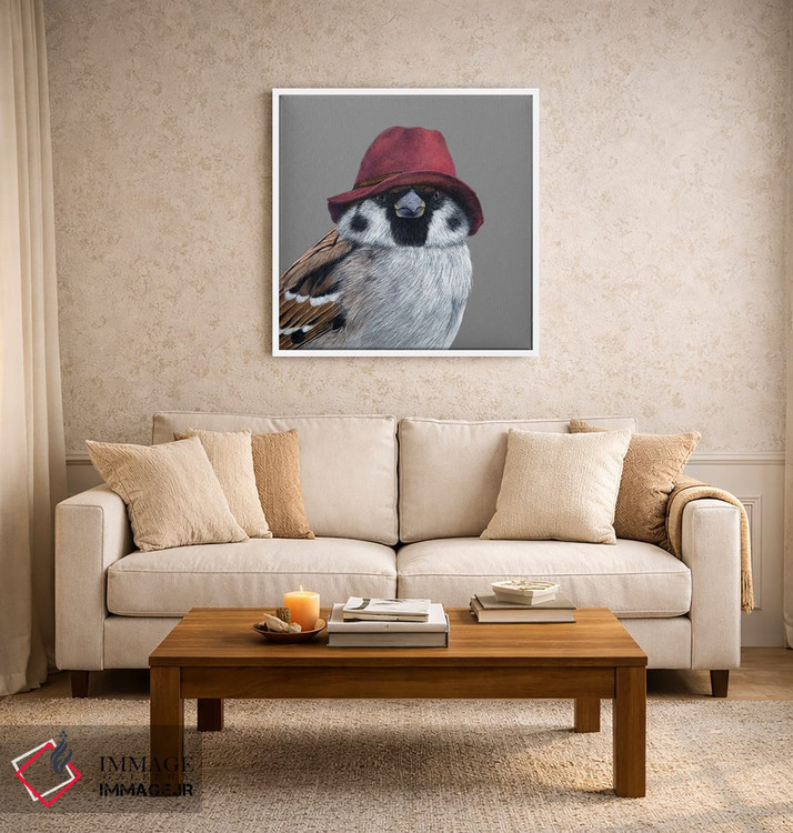 تابلو دکوراتیو گنجشک درختی ۱۲ اثر میخائیل ودرنیکوف - D5W