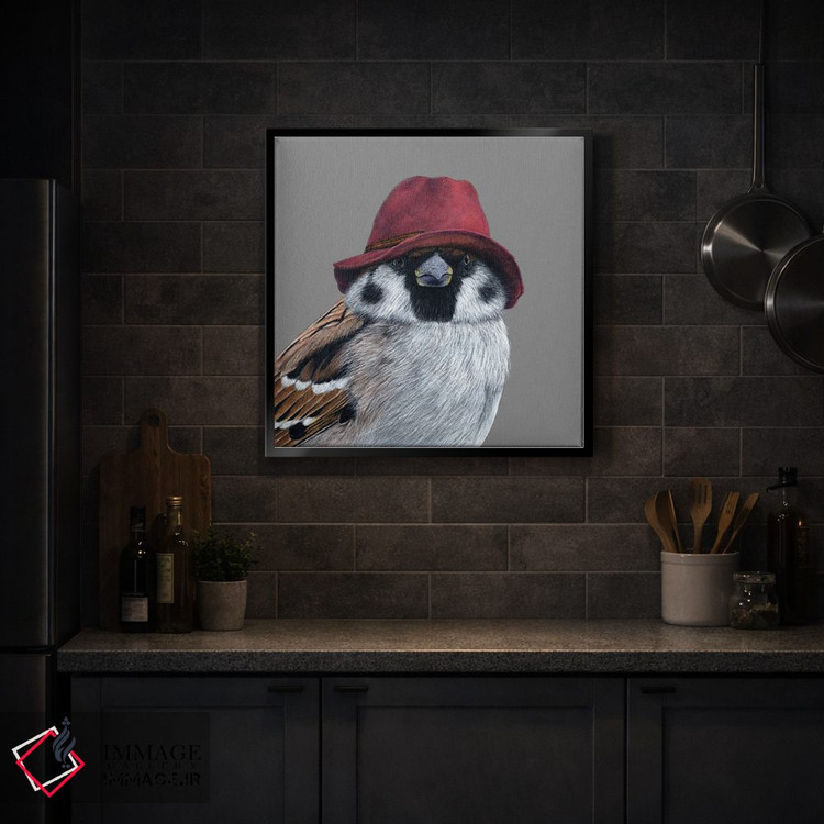 تابلو دکوراتیو گنجشک درختی ۱۲ اثر میخائیل ودرنیکوف - D3B