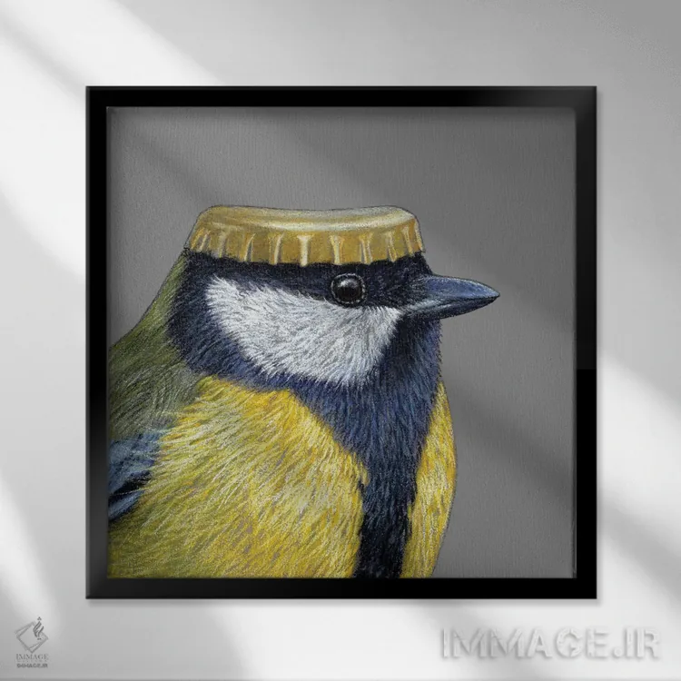 تابلو دکوراتیو "سهره بزرگ ۵" اثر میخائیل ودرنیکوف - نمای قابدار مشکی