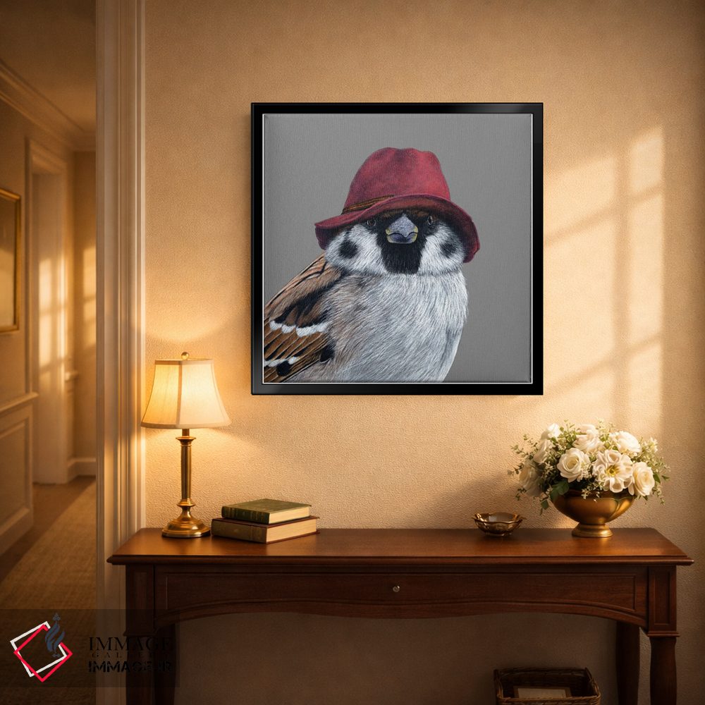 تابلو دکوراتیو گنجشک درختی ۱۲ اثر میخائیل ودرنیکوف - D4B