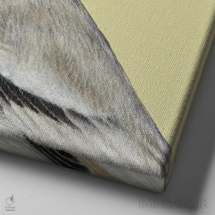 تابلو دکوراتیو "گنجشک بیابانی" اثر میخائیل ودرنیکوف - نمای نزدیک بافت بوم