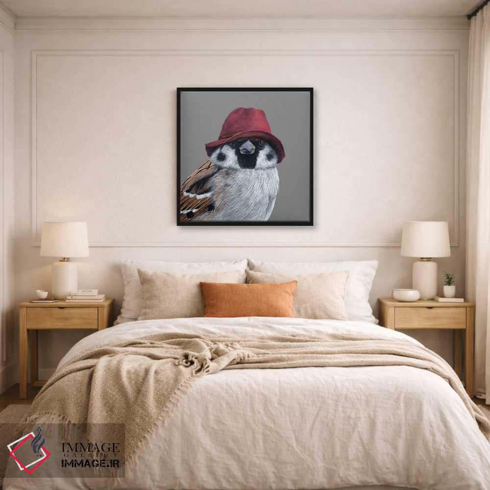 تابلو دکوراتیو گنجشک درختی ۱۲ اثر میخائیل ودرنیکوف - D6B