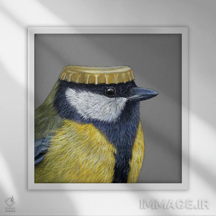 تابلو دکوراتیو "سهره بزرگ ۵" اثر میخائیل ودرنیکوف - نمای قابدار سفید