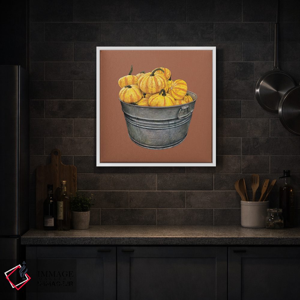 تابلو دکوراتیو "ظرفی پر از کدو تنبل" اثر میخائیل ودرنیکوف - D2W