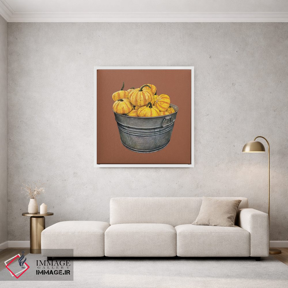 تابلو دکوراتیو "ظرفی پر از کدو تنبل" اثر میخائیل ودرنیکوف - D1W
