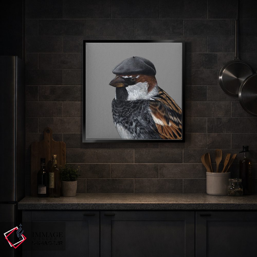 تابلو دکوراتیو گنجشک اسپانیایی اثر میخائیل ودرنیکوف - D4B