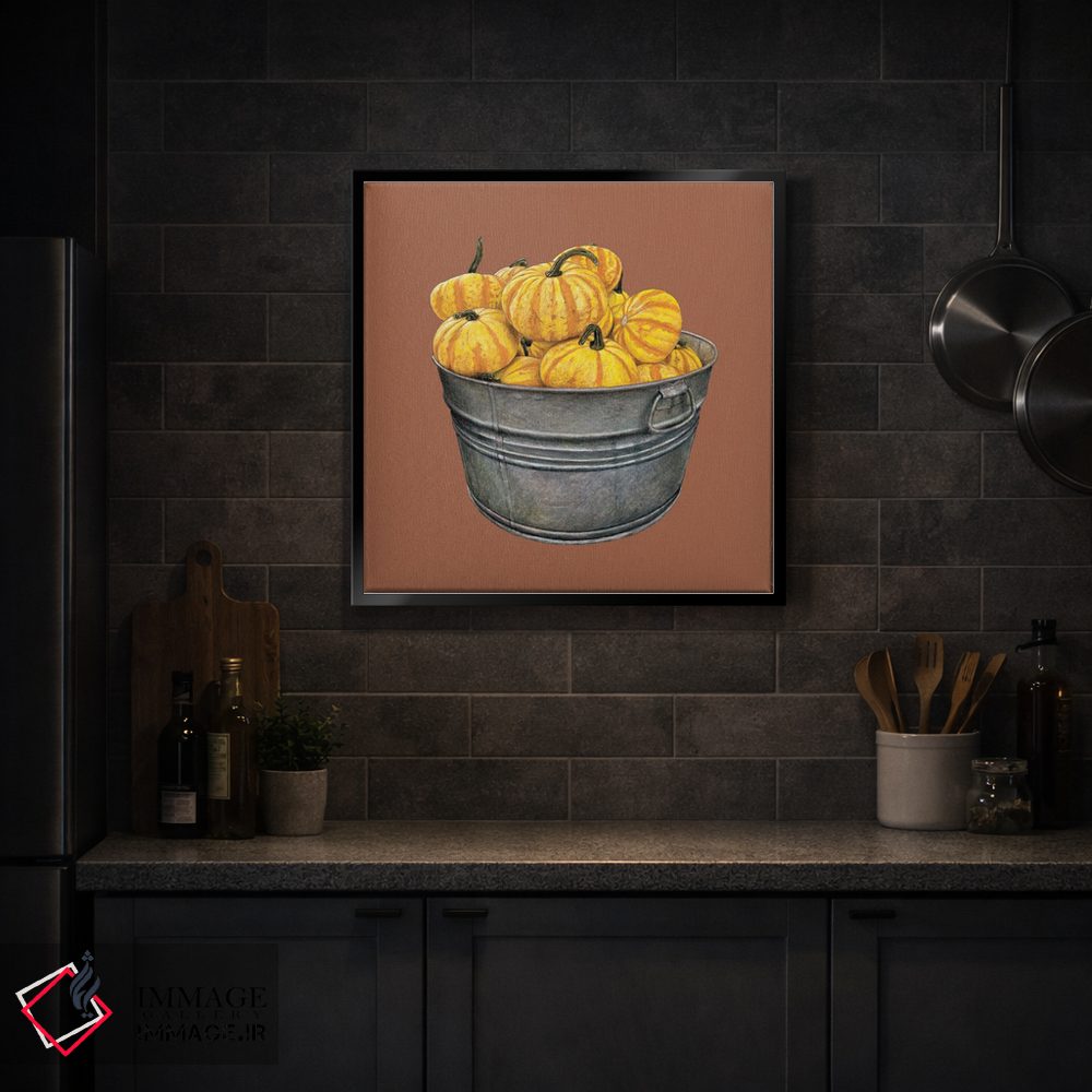 تابلو دکوراتیو "ظرفی پر از کدو تنبل" اثر میخائیل ودرنیکوف - D4B