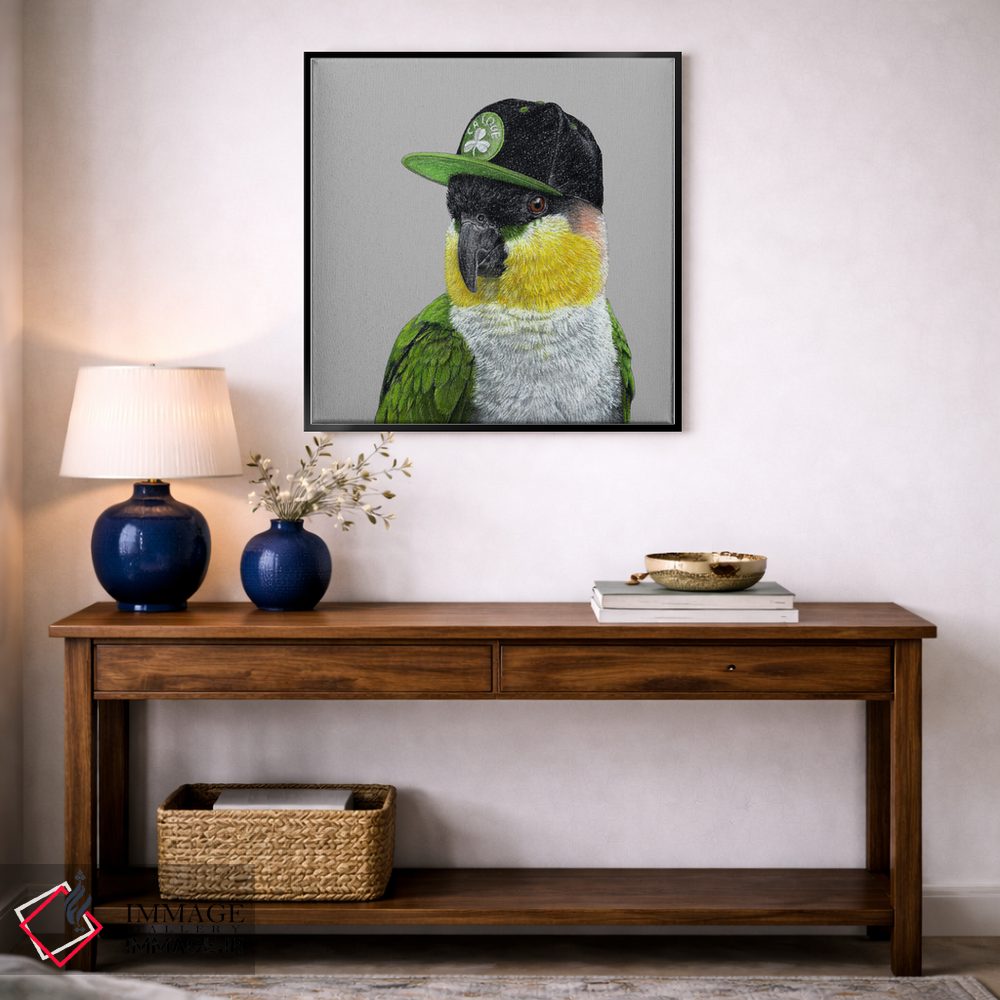 تابلو دکوراتیو "طوطی سرسیاه" اثر میخائیل ودرنیکوف - D3B