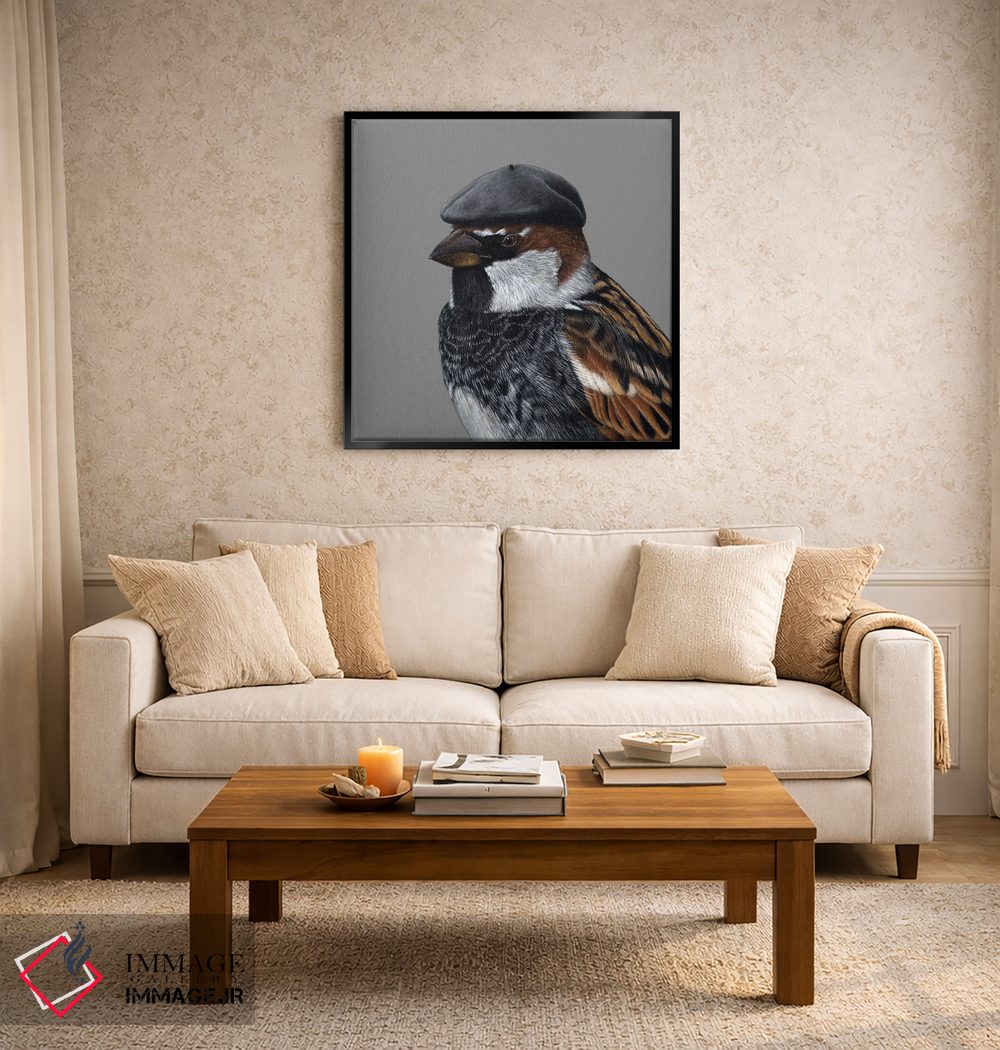 تابلو دکوراتیو گنجشک اسپانیایی اثر میخائیل ودرنیکوف - D3B