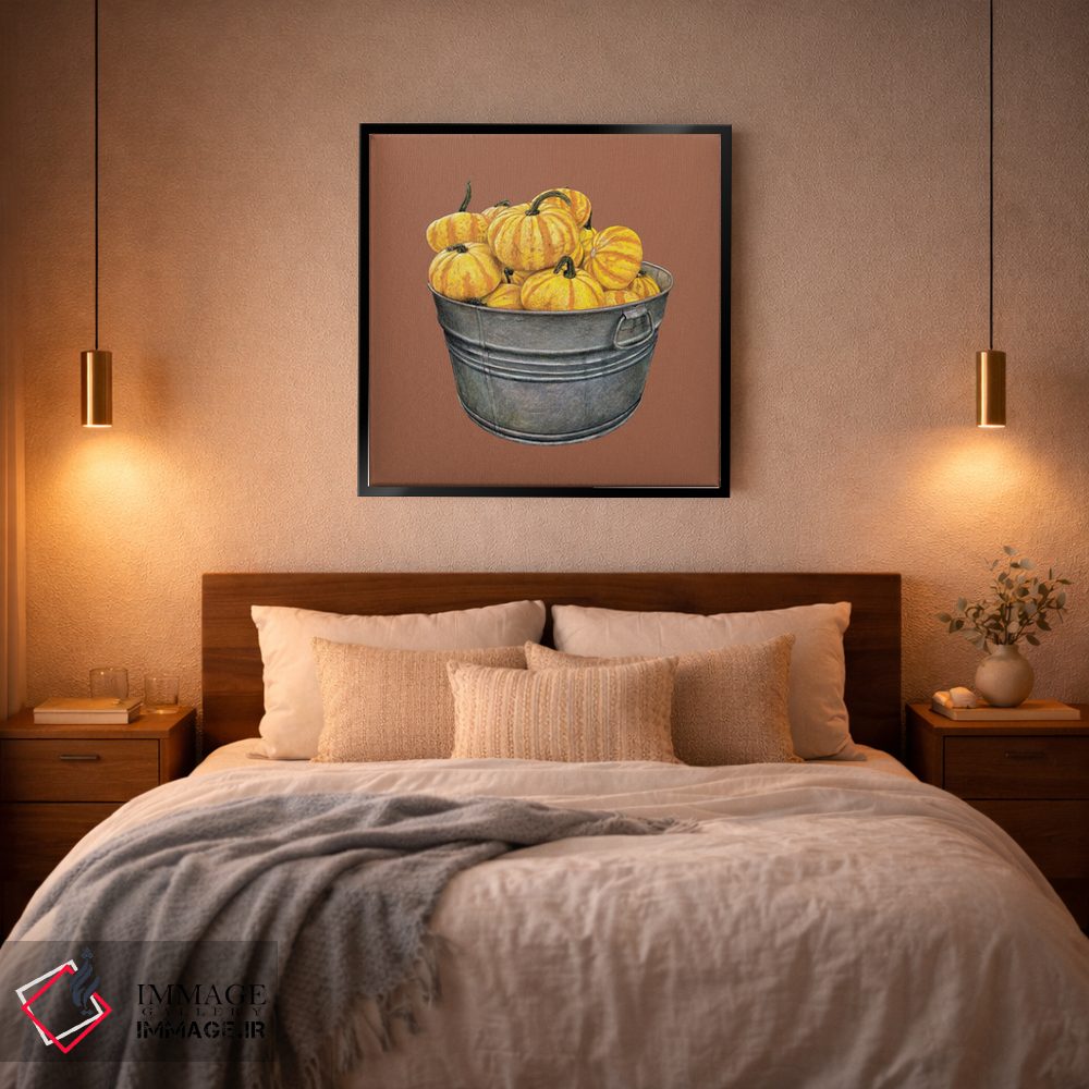تابلو دکوراتیو "ظرفی پر از کدو تنبل" اثر میخائیل ودرنیکوف - D3B