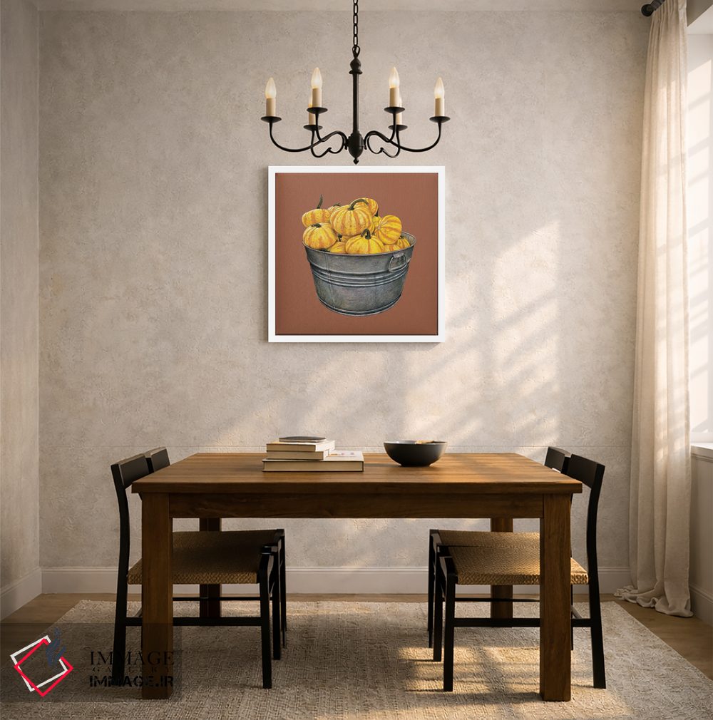 تابلو دکوراتیو "ظرفی پر از کدو تنبل" اثر میخائیل ودرنیکوف - D6W