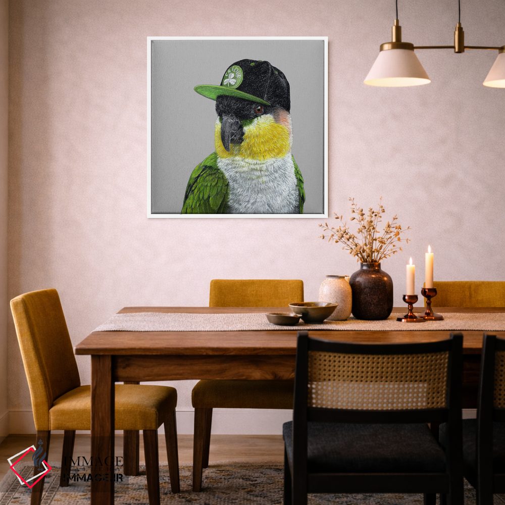 تابلو دکوراتیو "طوطی سرسیاه" اثر میخائیل ودرنیکوف - D5W