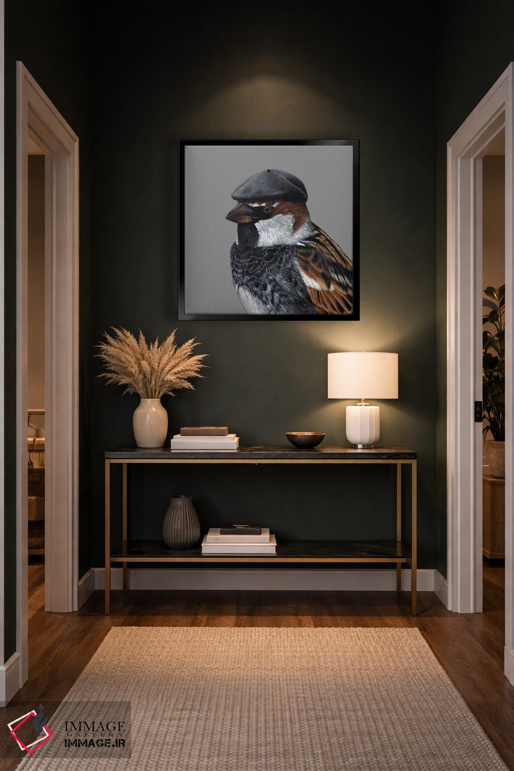 تابلو دکوراتیو گنجشک اسپانیایی اثر میخائیل ودرنیکوف - D6B