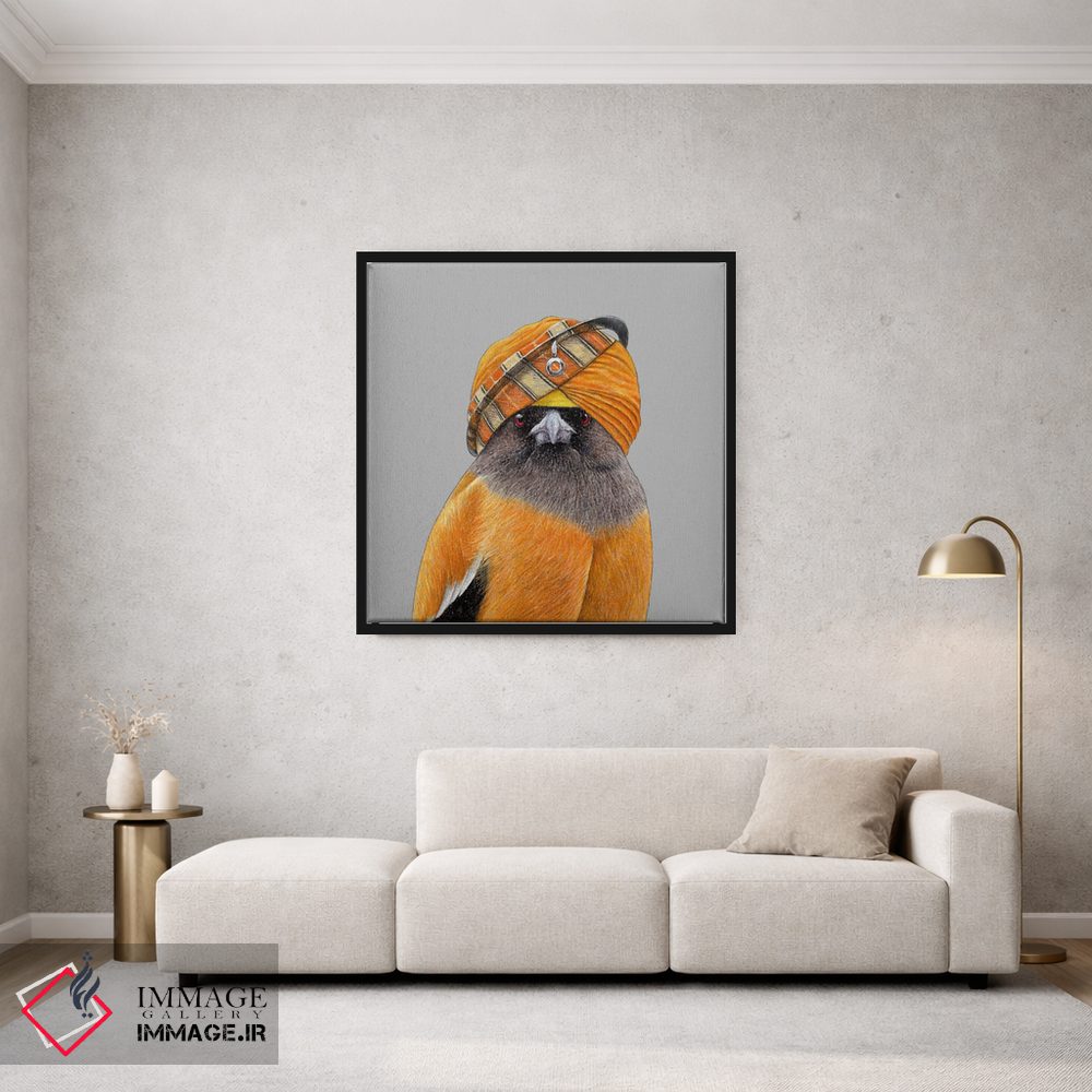 تابلو دکوراتیو "کلاغ درختی سرخ ۲" اثر میخائیل ودرنیکوف - D1B