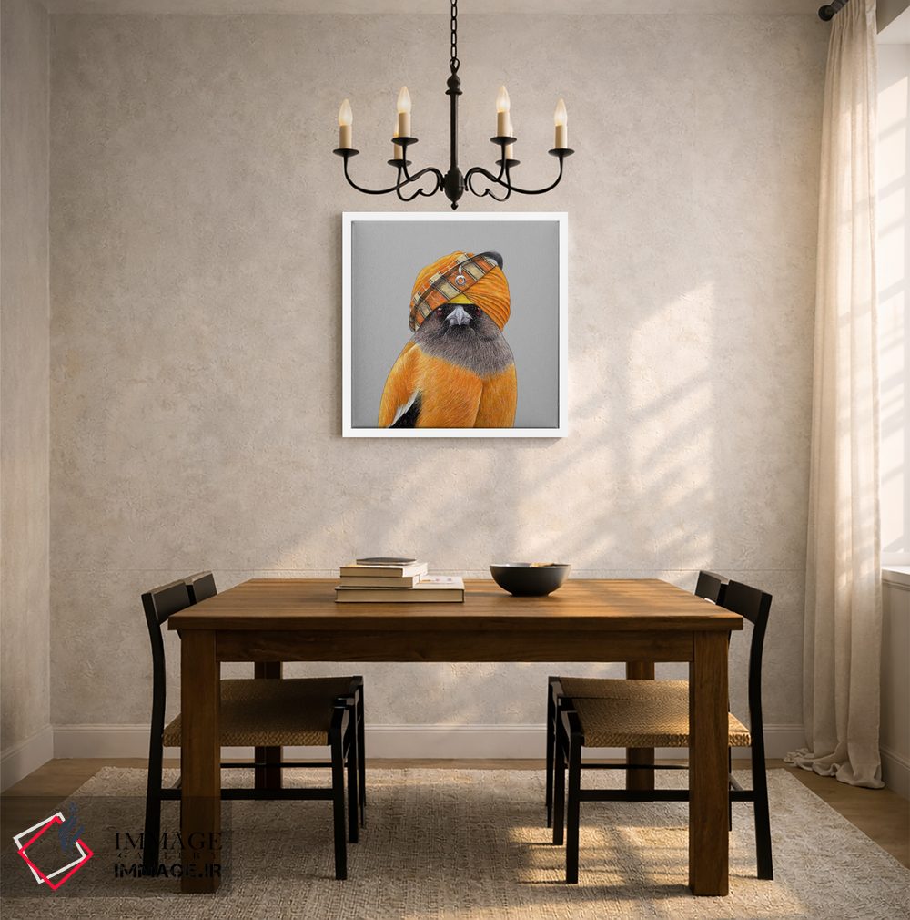 تابلو دکوراتیو "کلاغ درختی سرخ ۲" اثر میخائیل ودرنیکوف - D5W