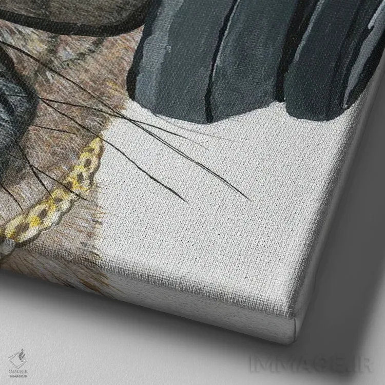 تابلو دکوراتیو حس ریتم اثر ملیسا سایمونز - نمای نزدیک بافت بوم